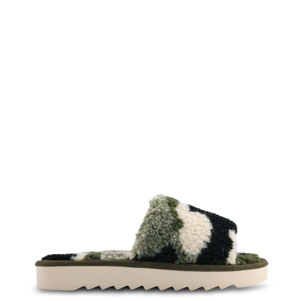 Nine West Fuzzie Cozy Flat Camouflage Slippers | South Africa 12Q03-1B58